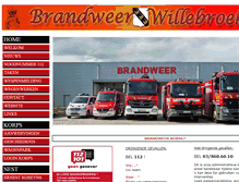 Tablet Screenshot of brandweerwillebroek.be